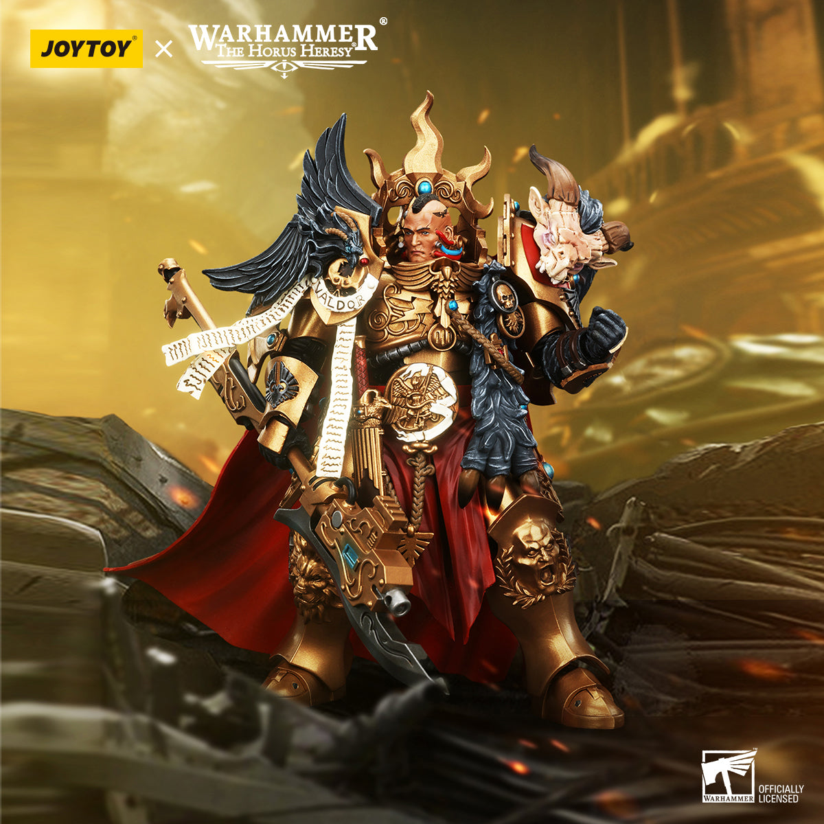 JOYTOY  Warhammer The Horus Heresy  Scale：1/18  Legio Custodes Constantin Valdor, Captain-General of the Legio Custodes