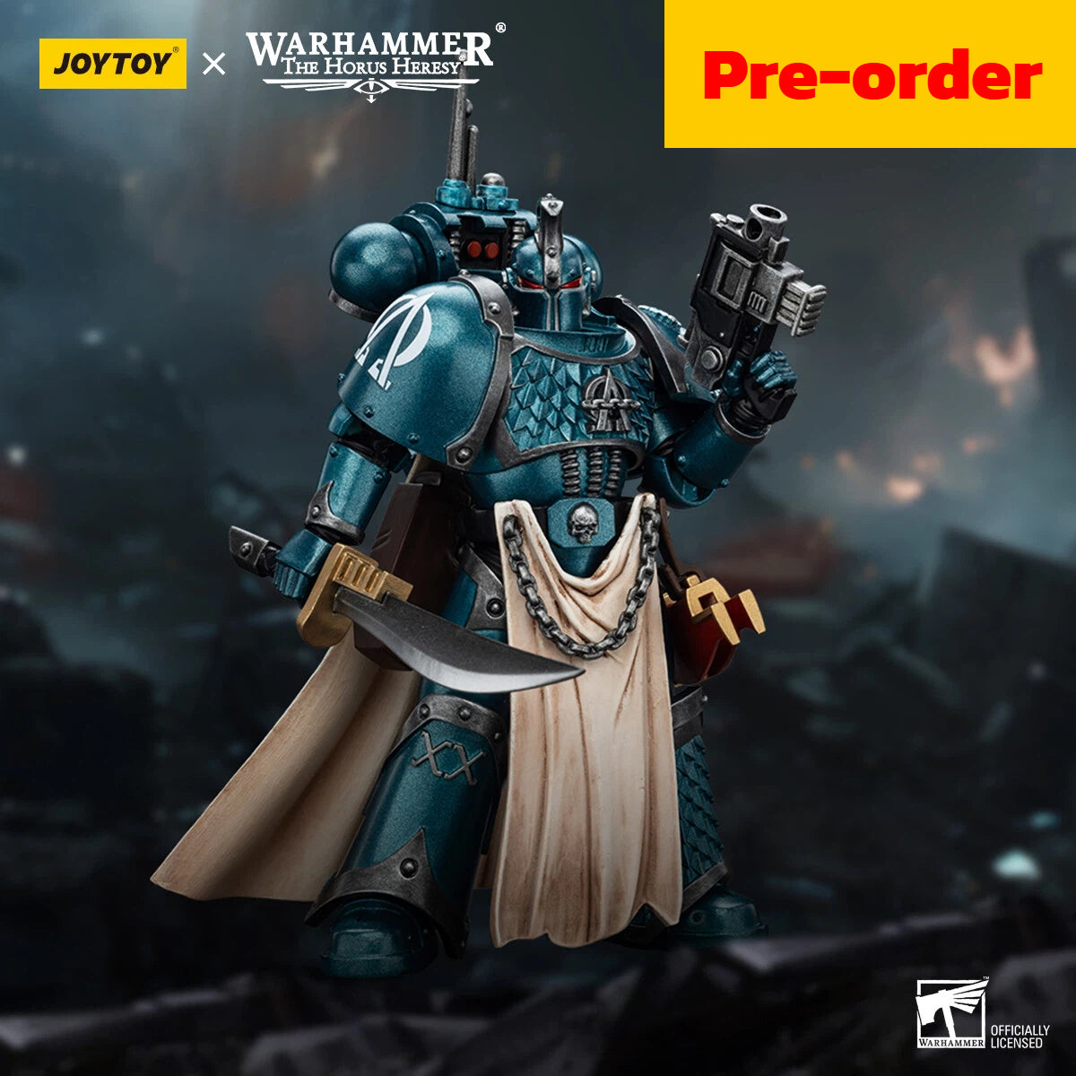 JOYTOY  Warhammer 40,000  Scale：1/18  Alpha Legion Legion Praetor with Power Sword