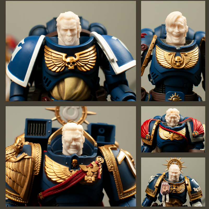 JOYTOY Warhammer Scale Head Sculpt Abstract Design Action Figure Model Collectible 2.0