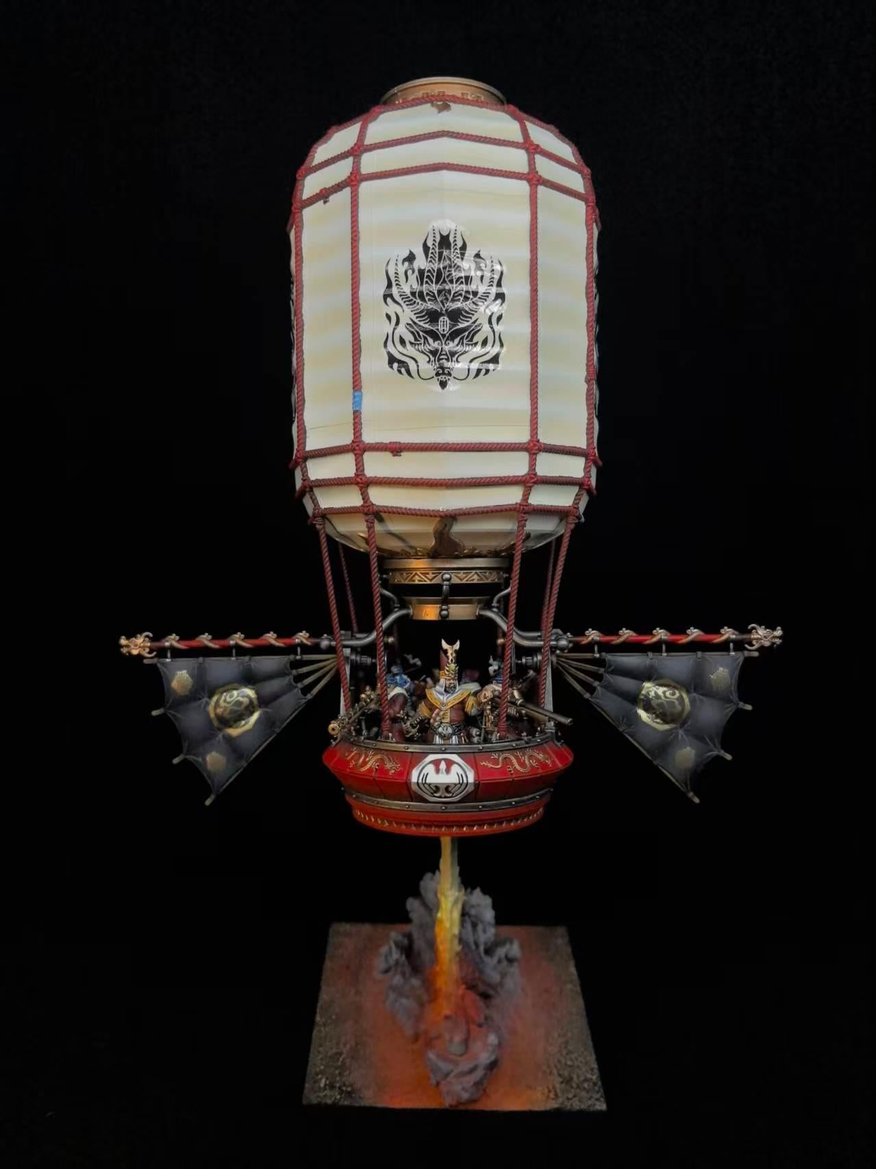 Warhammer TOW Sky Lantern Flame Base 100% Genuine Painted