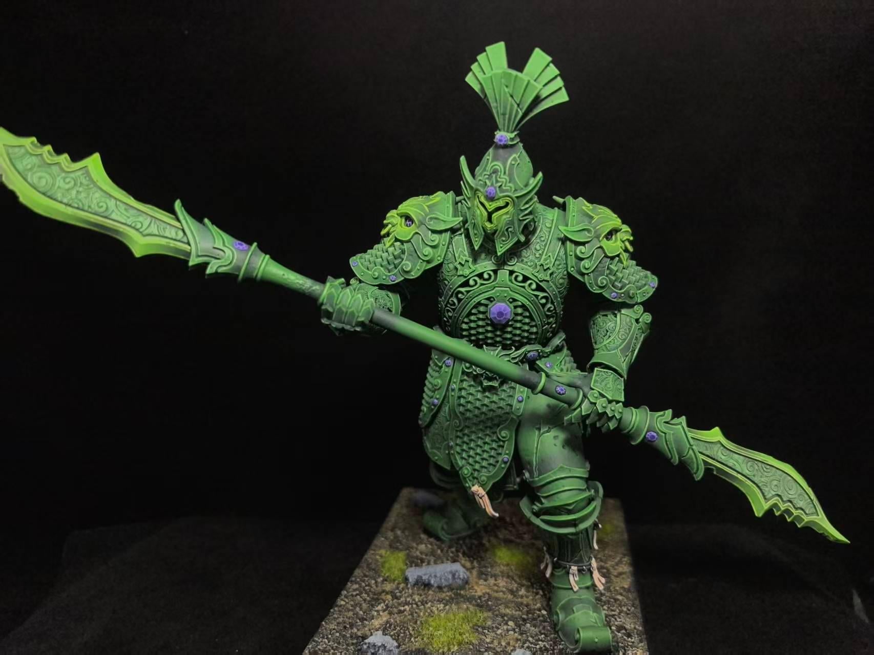 Warhammer TOW Cathayan Sentinel Warpstone 100% Genuine Painted