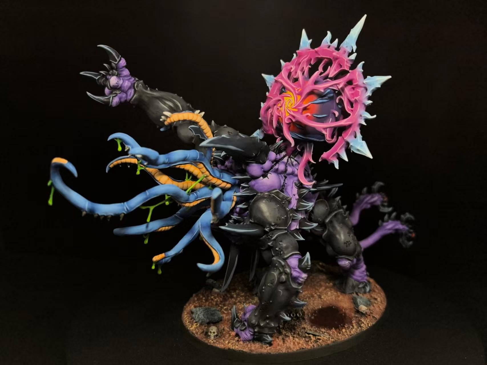 Warhammer 40K Thousand Sons Mutalith Vortex Beast Blue 100% Genuine Painted