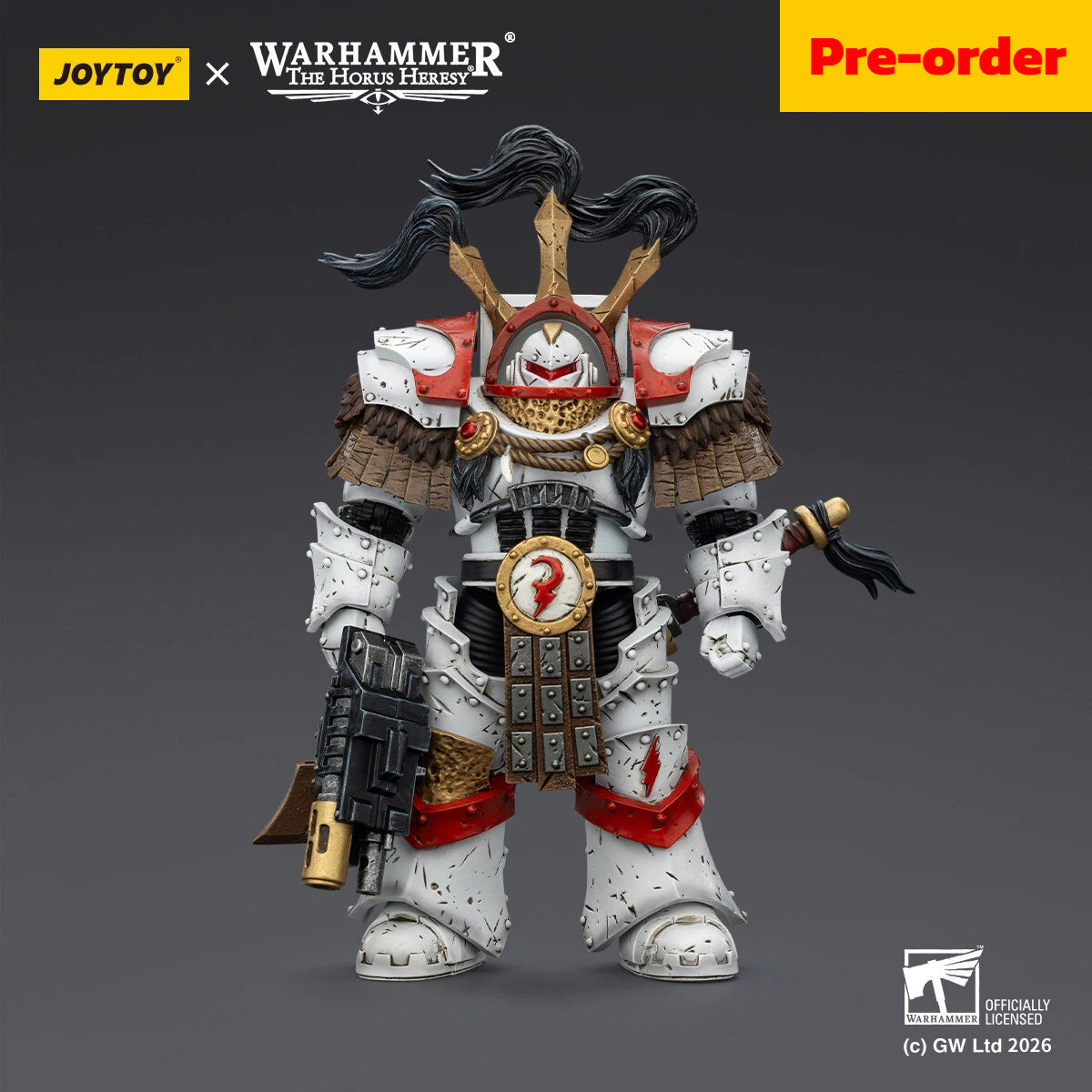 White Scars Legion Praetor in Cataphractii Terminator Armour with Cyber Hawk, Chogorian sword and combi-melta