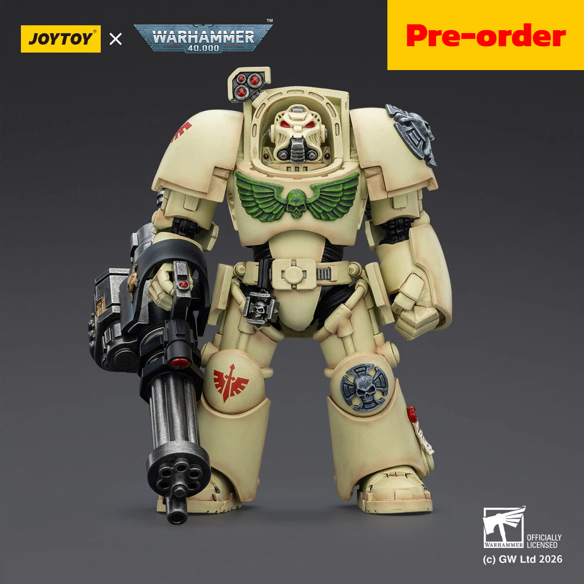 Dark Angels Deathwing Terminator 3 with Power Fist and Assault Cannon