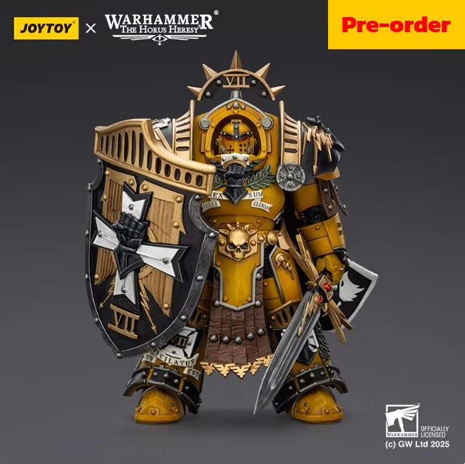 Imperial Fists Legion Praetor in Tartaros Terminator Armour with Power Sword and Vigil Storm Shield