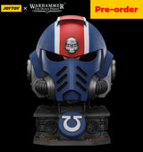 JOYTOY  Warhammer 40,000  Scale：1/1  Ultramarines Lieutenant Titus' MKX Helmet & Display Stand