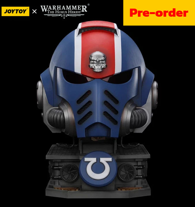 JOYTOY  Warhammer 40,000  Scale：1/1  Ultramarines Lieutenant Titus' MKX Helmet & Display Stand