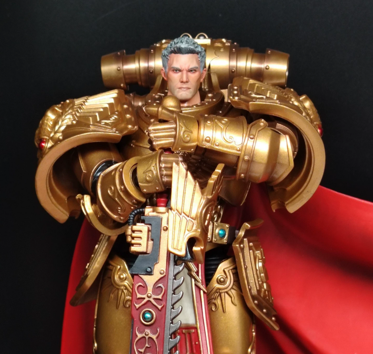 TD-JT-185 Warhammer 40K 1/18 Sisters of Battle Blindfolded Short-Hair 2B Custom Head Sculpt view 3