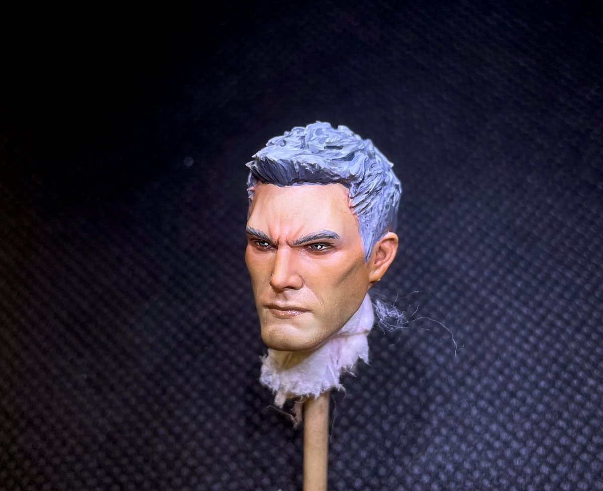 TD-JT-185 Warhammer 40K 1/18 Sisters of Battle Blindfolded Short-Hair 2B Custom Head Sculpt view 6