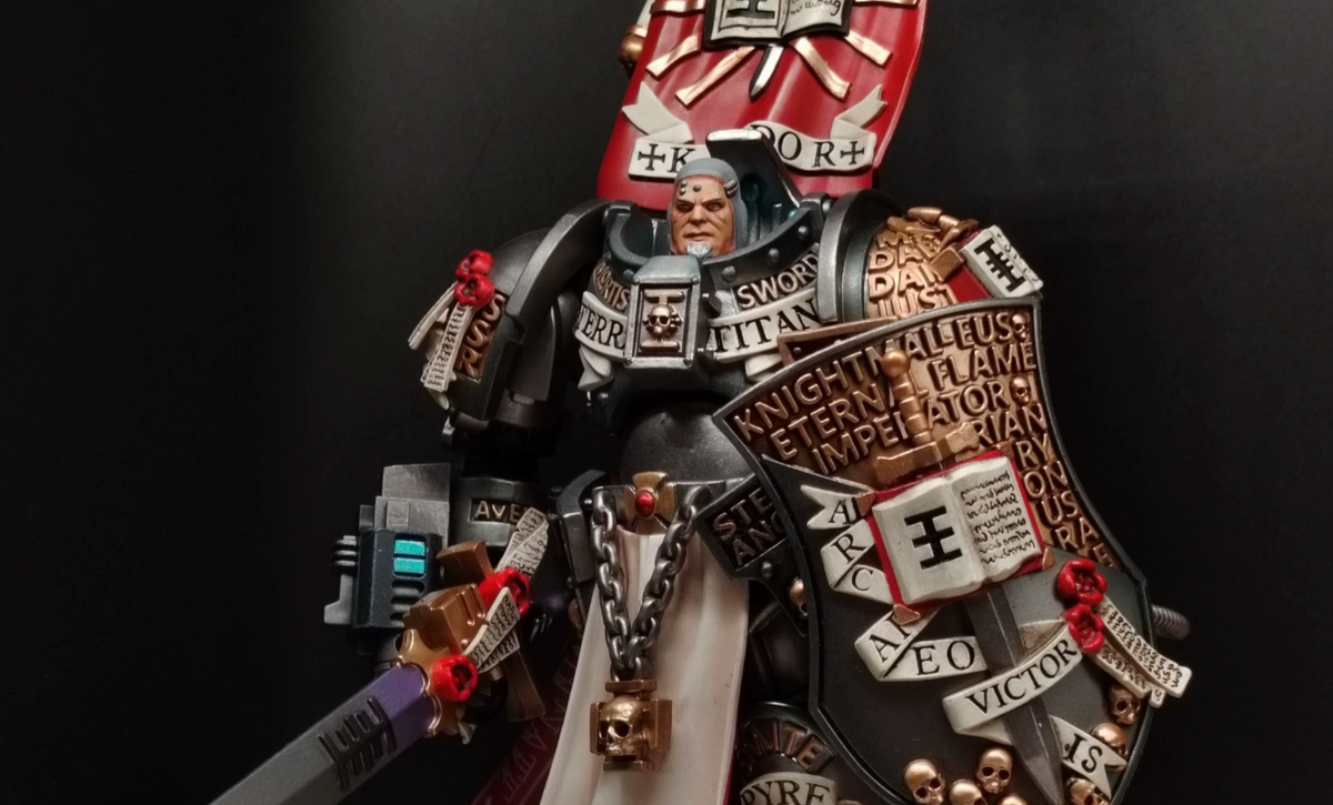 TD-JT-182 Warhammer 40K Adeptus Custodes Captain-General Constantin Valdor Custom Head Sculpt view 2