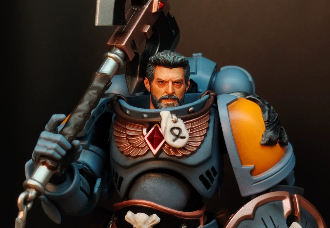 TD-JT-165 Warhammer 40K 1/18 Tony Hand-Painted Custom Head Sculpt view 4