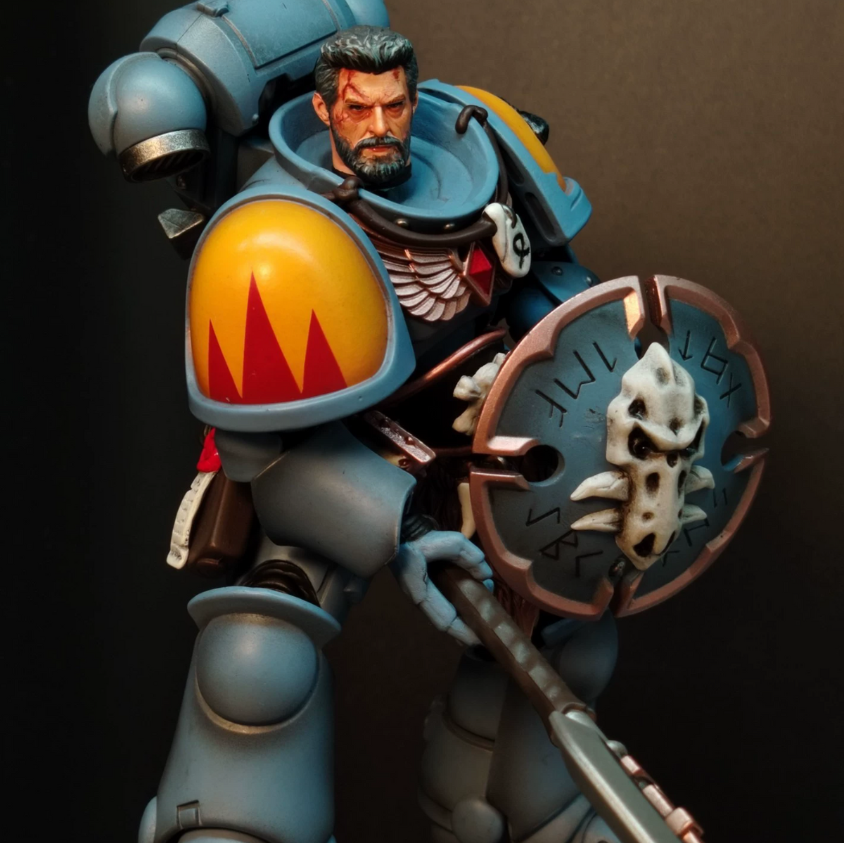 TD-JT-165 Warhammer 40K 1/18 Tony Hand-Painted Custom Head Sculpt view 5