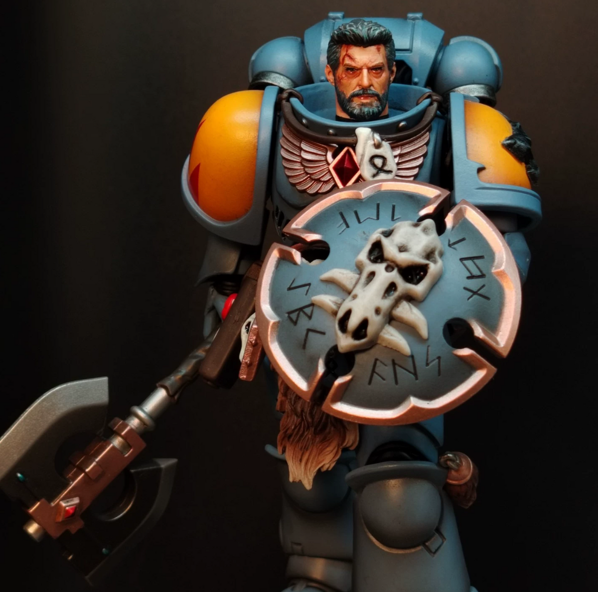 TD-JT-165 Warhammer 40K 1/18 Tony Hand-Painted Custom Head Sculpt view 6