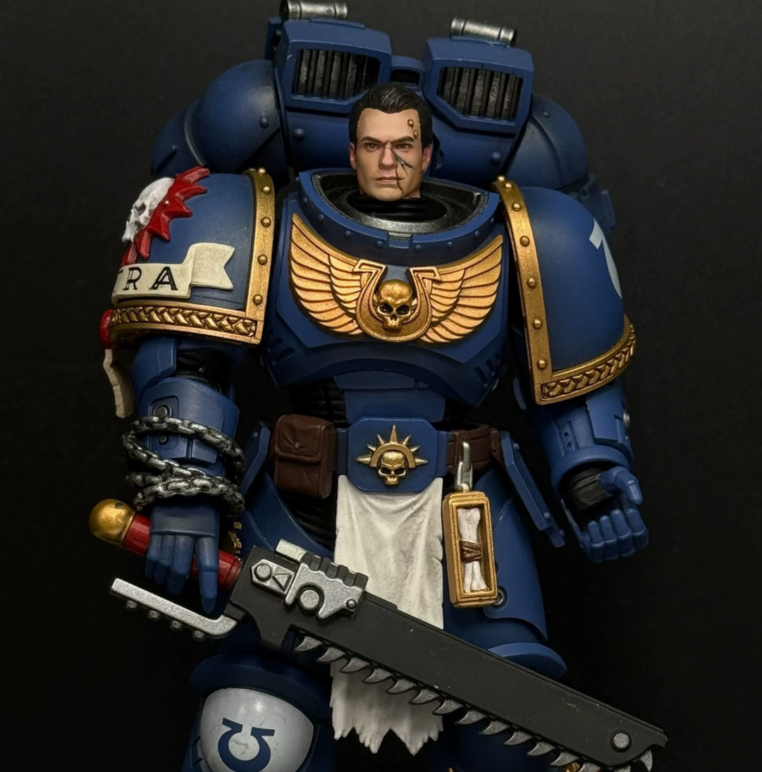 TD-JT-171 Warhammer 40K McFarlane Young Lion El'Jonson Custom Head Sculpt view 3