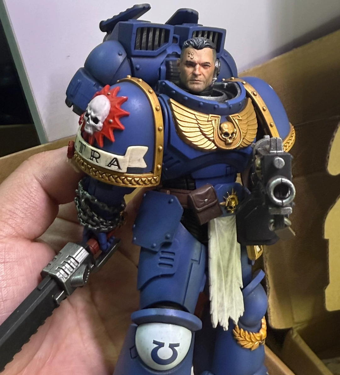TD-JT-181 Warhammer 40K Young Primarch Rogal Dorn Custom Head Sculpt view 3