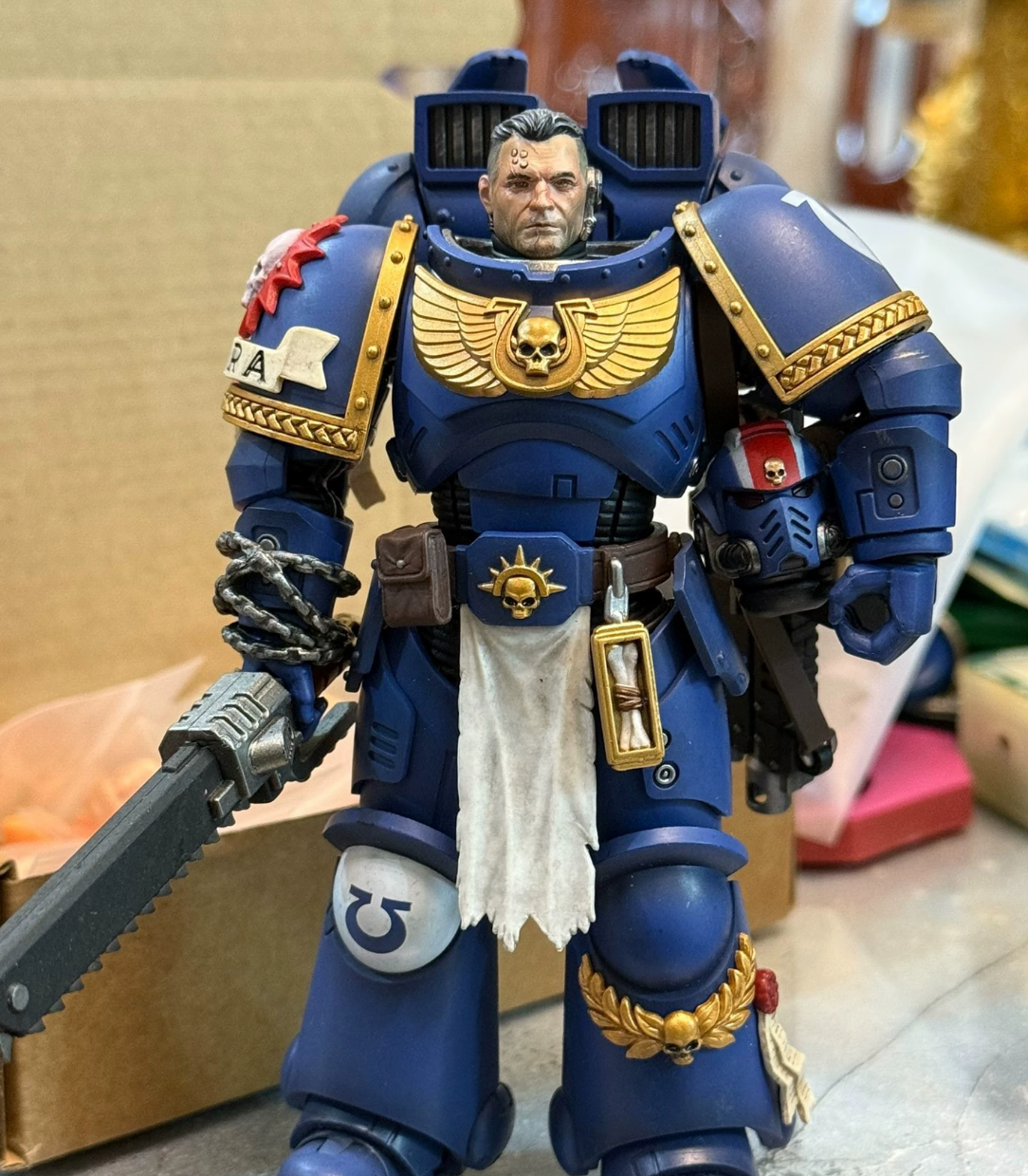 TD-JT-181 Warhammer 40K Young Primarch Rogal Dorn Custom Head Sculpt view 4