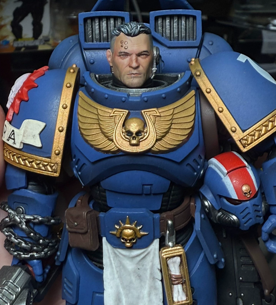 TD-JT-181 Warhammer 40K Young Primarch Rogal Dorn Custom Head Sculpt view 8