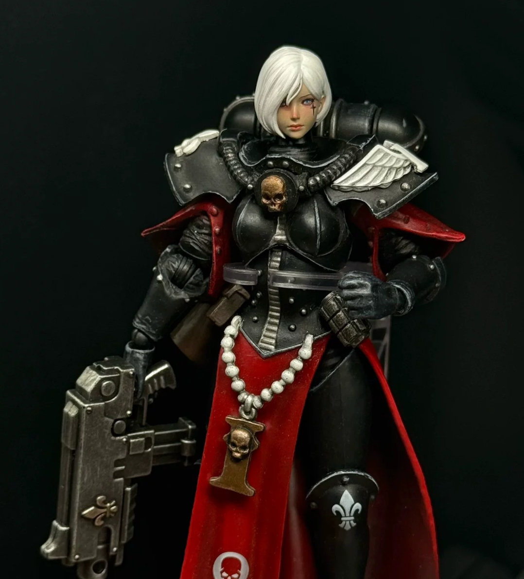 TD-JT-173 Warhammer 40K 1/18 Alpha Legion Primarch Alpharius Lifelike Head Sculpt view 2