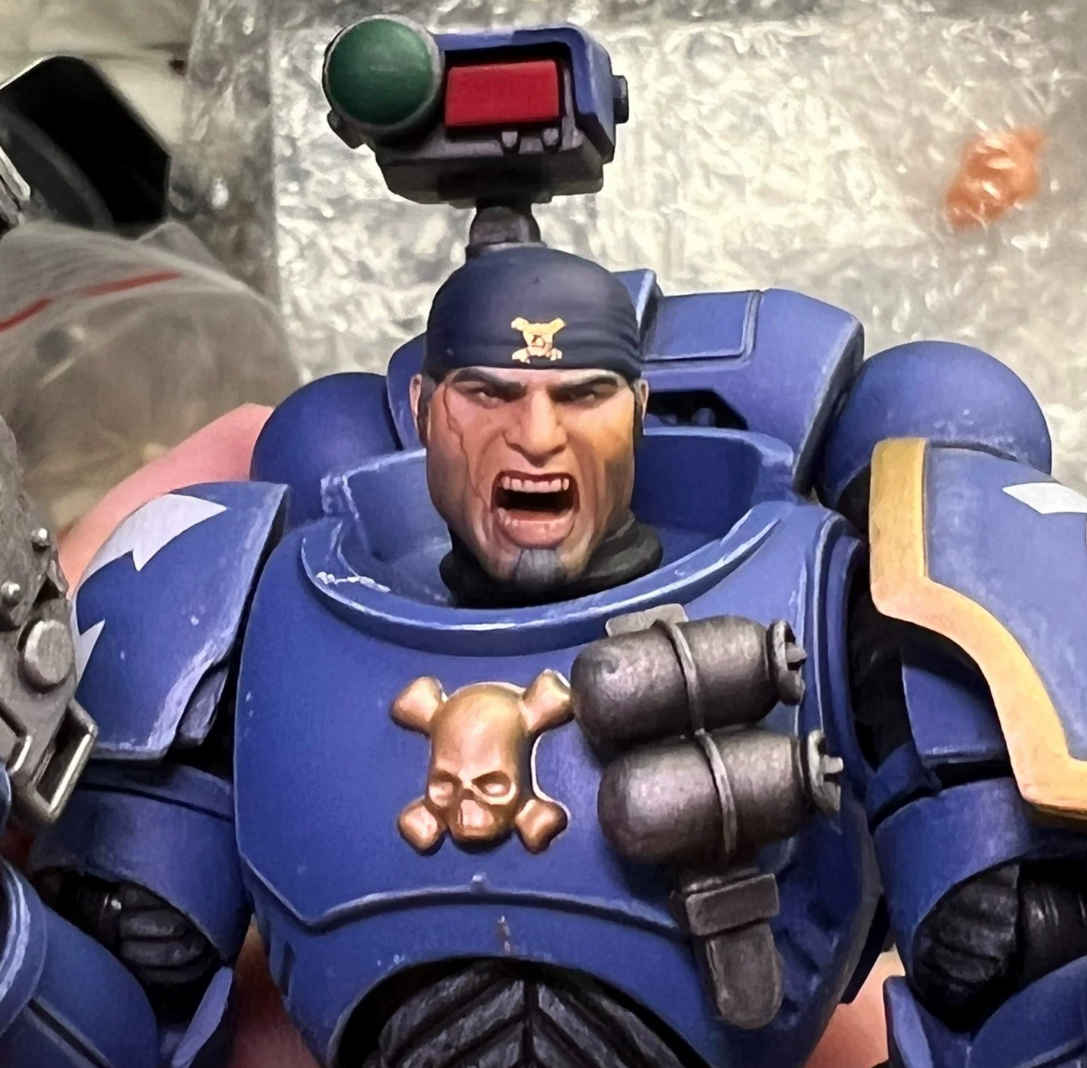 TD-JT-196 Warhammer 40K XIII Legion Regent Roboute Guilliman Custom Head Sculpt view 2
