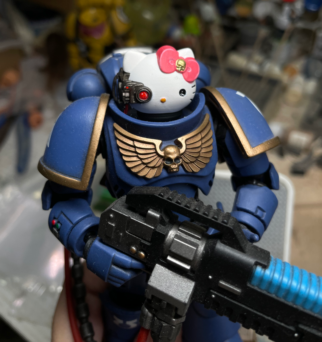 TD-JT-170 Warhammer 40K McFarlane Roboute Guilliman Henry Custom Head Sculpt view 2