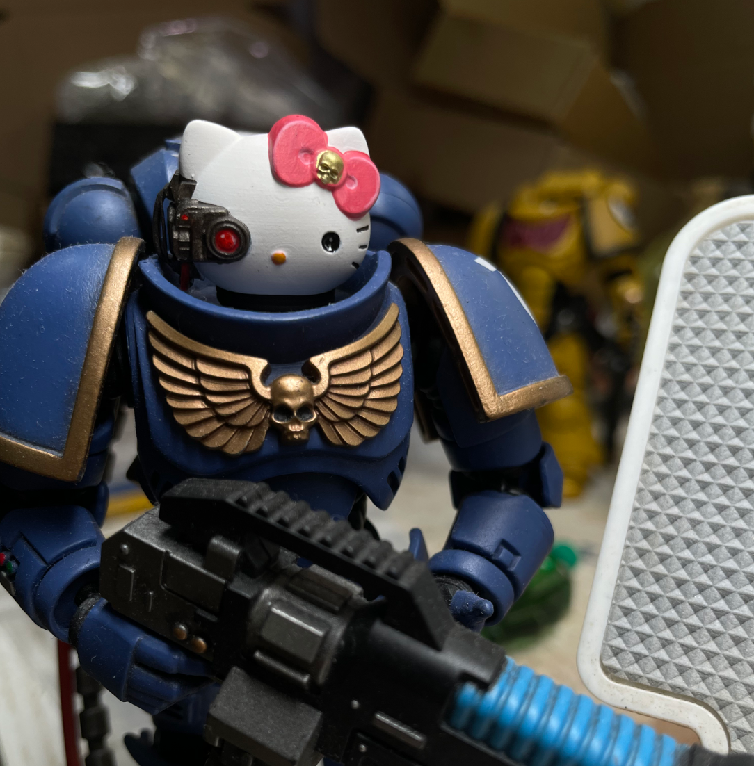 TD-JT-170 Warhammer 40K McFarlane Roboute Guilliman Henry Custom Head Sculpt view 3