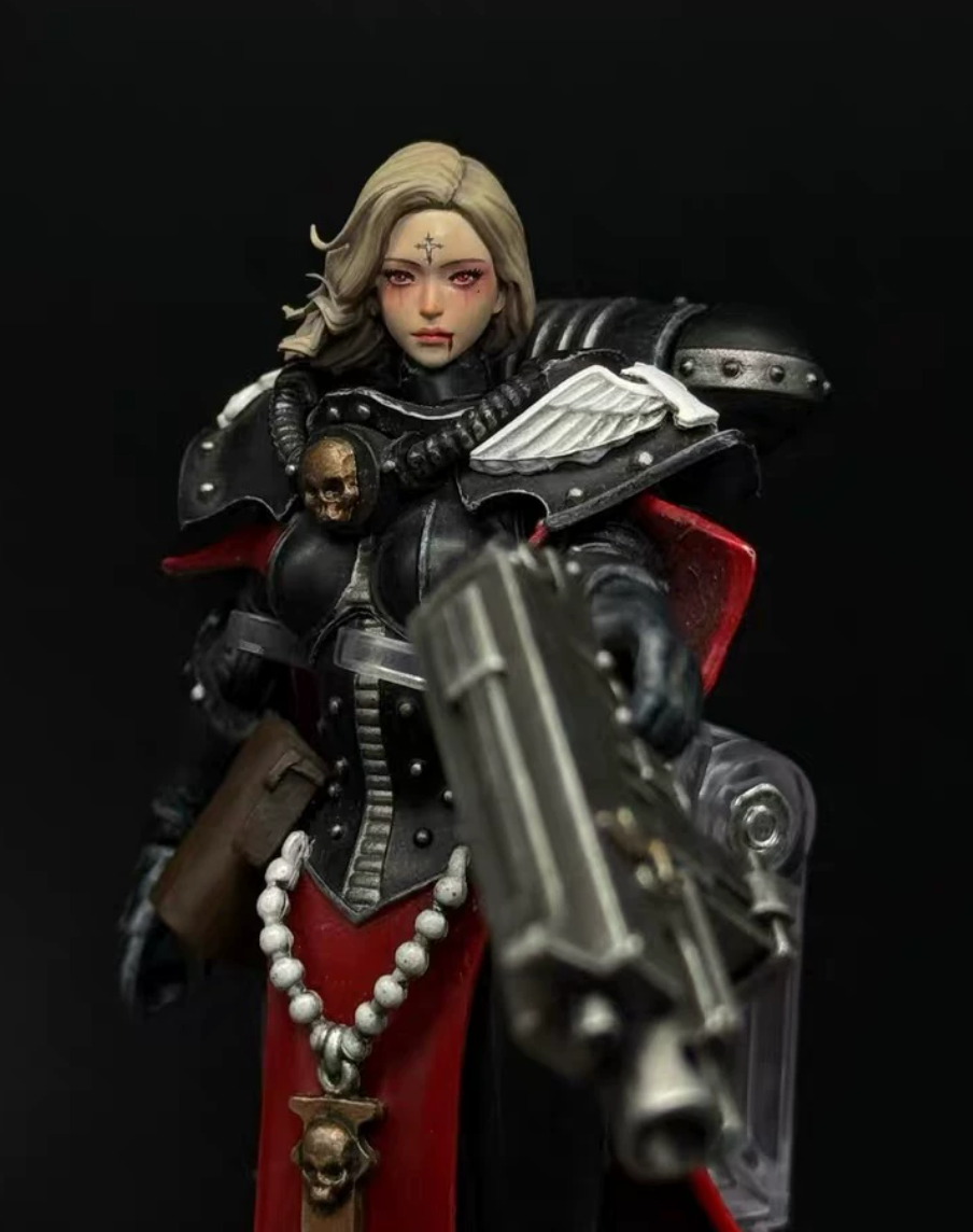 TD-JT-175 Warhammer 40K Blood Angels Primarch Sanguinius Blood Tears Custom Head Sculpt view 9