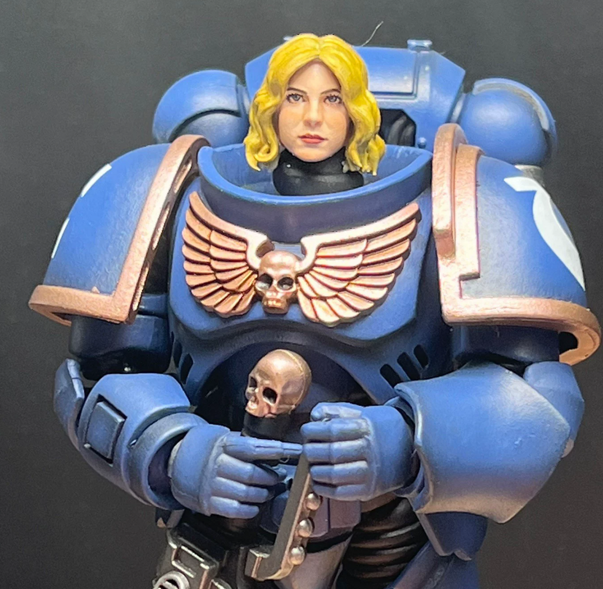 TD-JT-197 Warhammer 40K Titus Custom Head Sculpt view 5