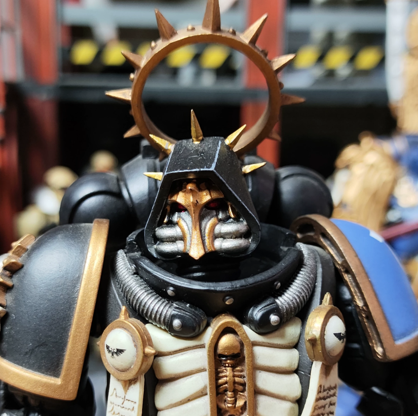 TD-JT-057 暗源战锤118极限战士牧师裁决者改装头盔头3.75成品头雕涂装成品 view 3