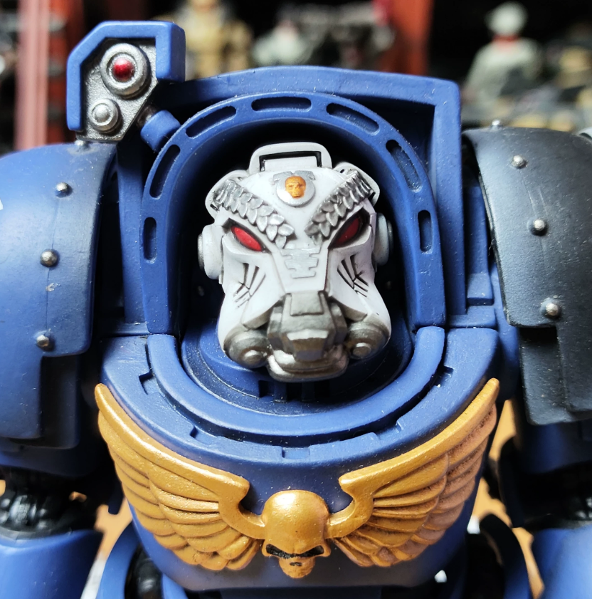 TD-JT-090 暗源战锤40K118极限战士终结者白色1改装头盔头3.75涂装成品头雕 view 3