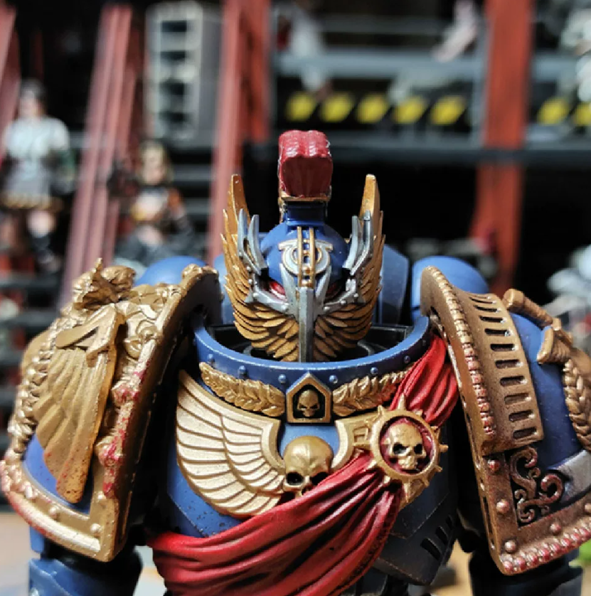 TD-JT-022 暗源战锤 118极限战士圣物盔甲兵改装头盔头 3.75涂装成品头雕 view 3