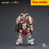 JOYTOY  Warhammer 40,000  Scale：1/18 Game Edition White Scars Assault Intercessor Champion with Thunder Hammer and Bolt Pistol