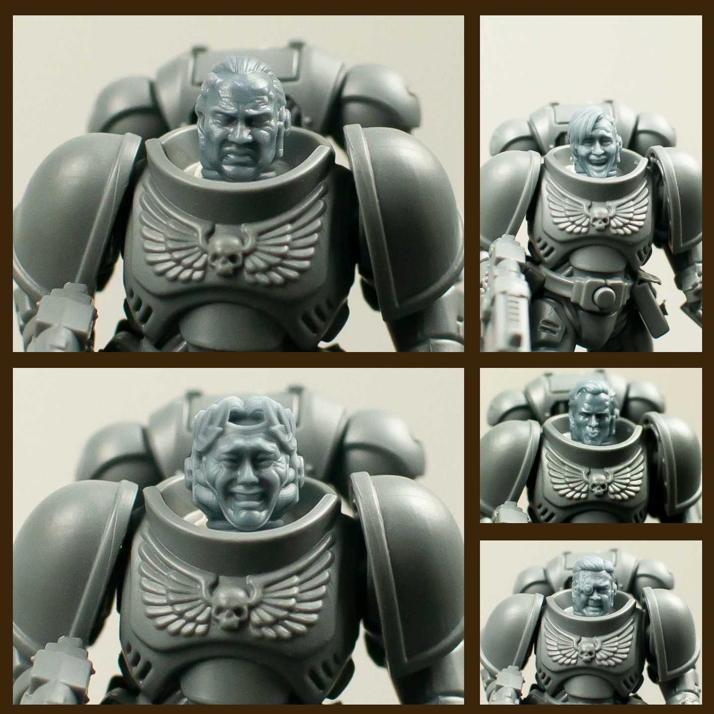 Abstract Design Head Sculpt – Warhammer 28mm Scale 2.0