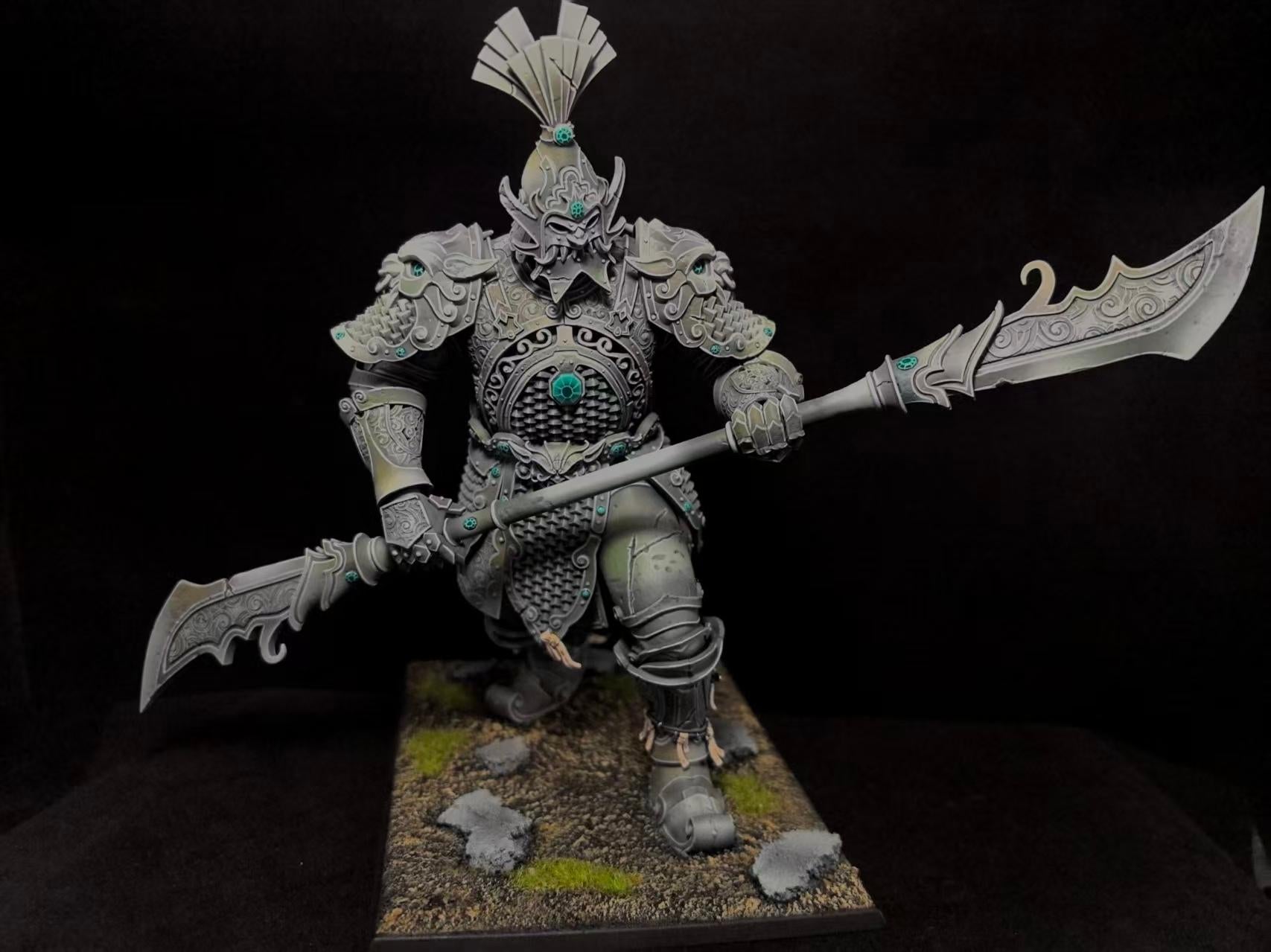 Warhammer TOW Cathayan Sentinel 100% Genuine Granite Painted