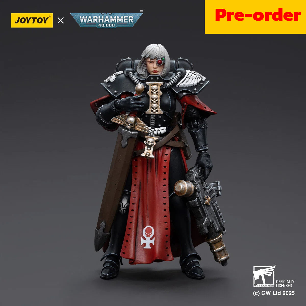 JOYTOY Warhammer 40,000 Scale：1/18 Adepta Sororitas Battle Sister Sister Superior Kassia