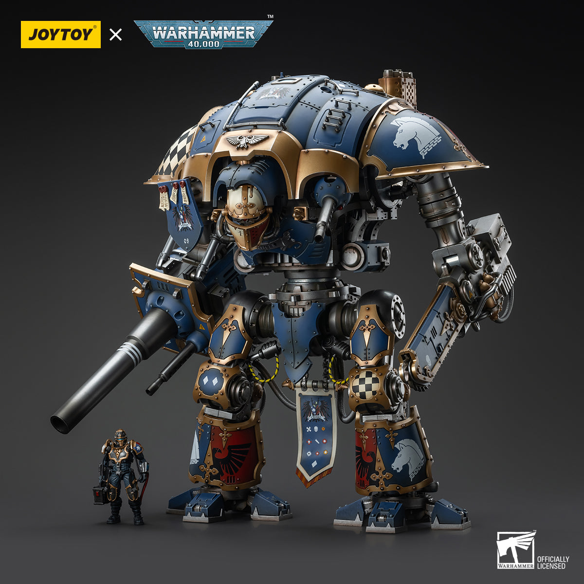 JOYTOY  Warhammer 40,000  Scale：1/18 Imperial Knights House Terryn Knight Paladin