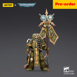 JOYTOY  Warhammer 40,000  Scale：1/18  Death Guard Plague Marine Icon bearer with Boltgun and Plague knife