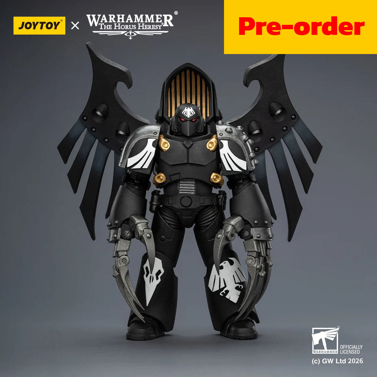 JOYTOY  Warhammer 40,000  Scale：1/18 "Raven Guard Dark Fury with Lightning Claws"