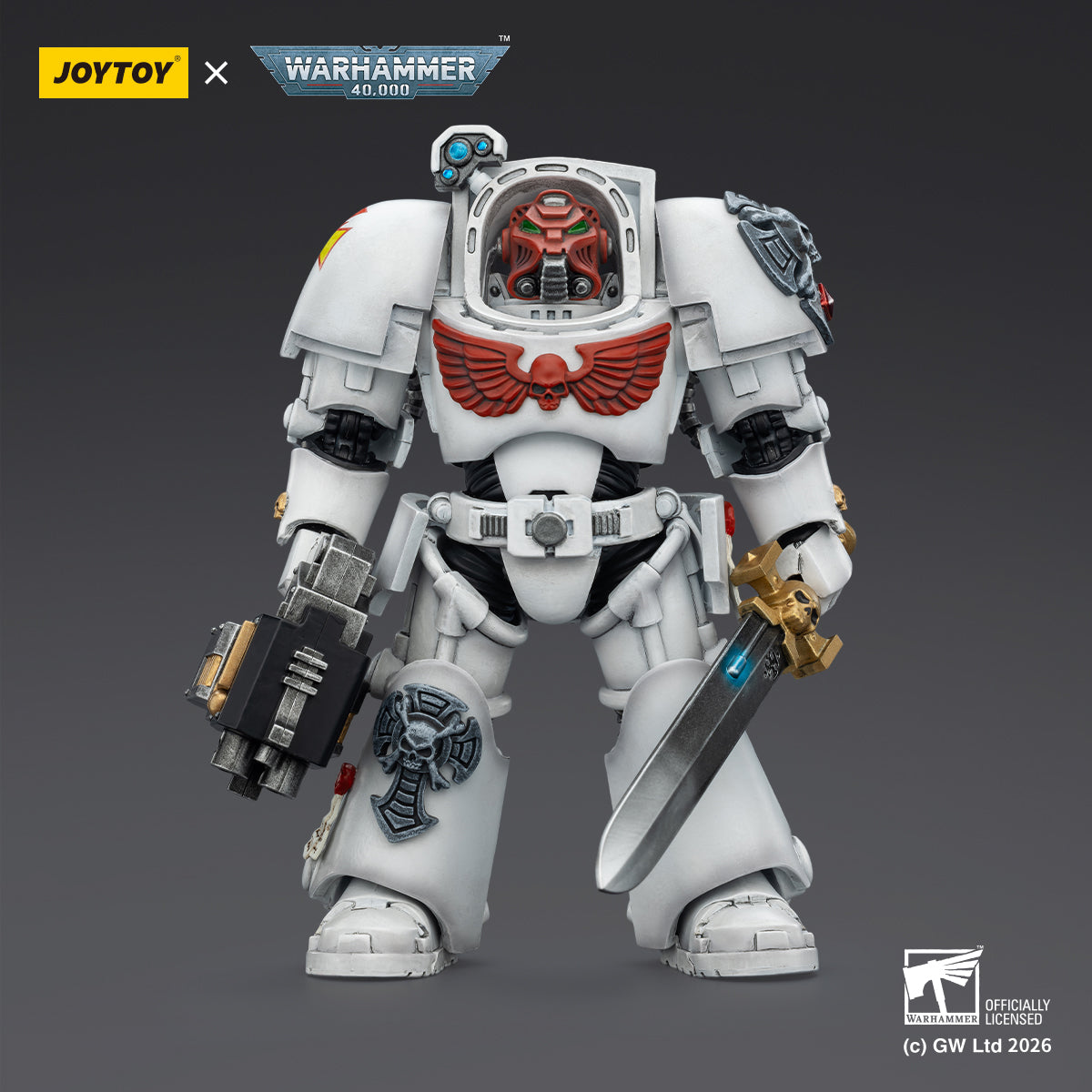 White Scars Terminator 1 with Power Sword and Storm Bolter