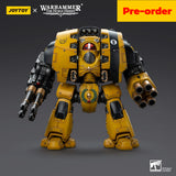 JOYTOY Warhammer The Horus Heresy Scale：1/18 Imperial Fists Leviathan Dreadnought with Cyclonic Melta Lance and Storm Cannon