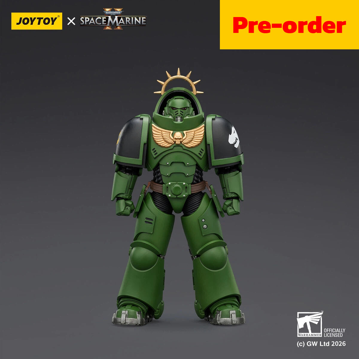 JOYTOY  Warhammer 40,000  Scale：1/18 "Game Edition  Salamanders Heavy Intercessor with Heavy Bolt Rifle and Bolt Pistol"