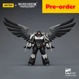JOYTOY  Warhammer 40,000  Scale：1/18 "Raven Guard Corvus Corax, Primarch of the XIX Legion with artificer-crafted lightning talons, archaeotech pistols, and whip"