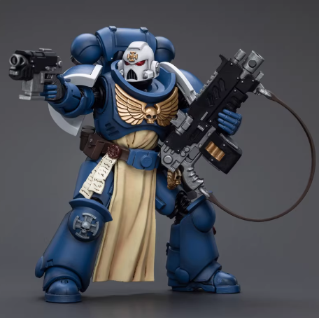 JOYTOY Scale：1/18 Warhammer 40,000 Ultramarines Sternguard Veteran with Auto Bolt Rifle