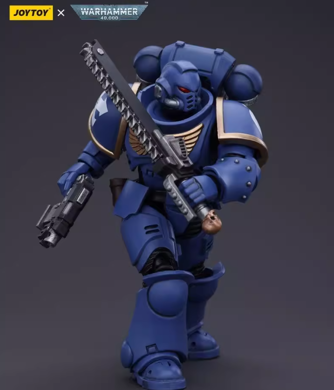 JOYTOY Scale：1/18 Warhammer 40,000 Space Marines Ultramarines Outriders Brother Catonus