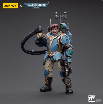 JOYTOY  Warhammer 40,000  Scale:1/18  Astra Militarum Tempestus Scions Command Squad 55th Kappic Eagles Vox Operator