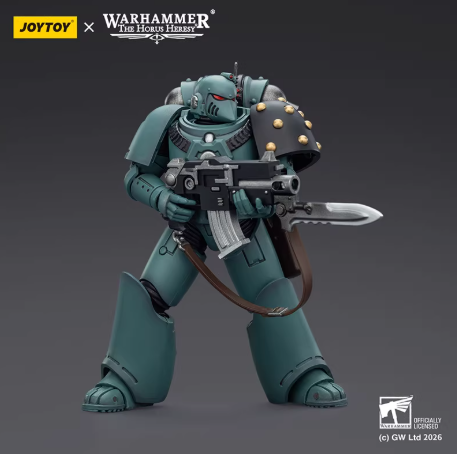 JOYTOY  Warhammer The Horus Heresy  Scale：1/18   Sons of Horus MKIV Tactical Squad Legionary with Legion Vexilla