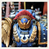 TD-JT-142 暗源战锤40k 118极限战士荣耀卫队改装头盔头 3.75成品头雕模型 front view