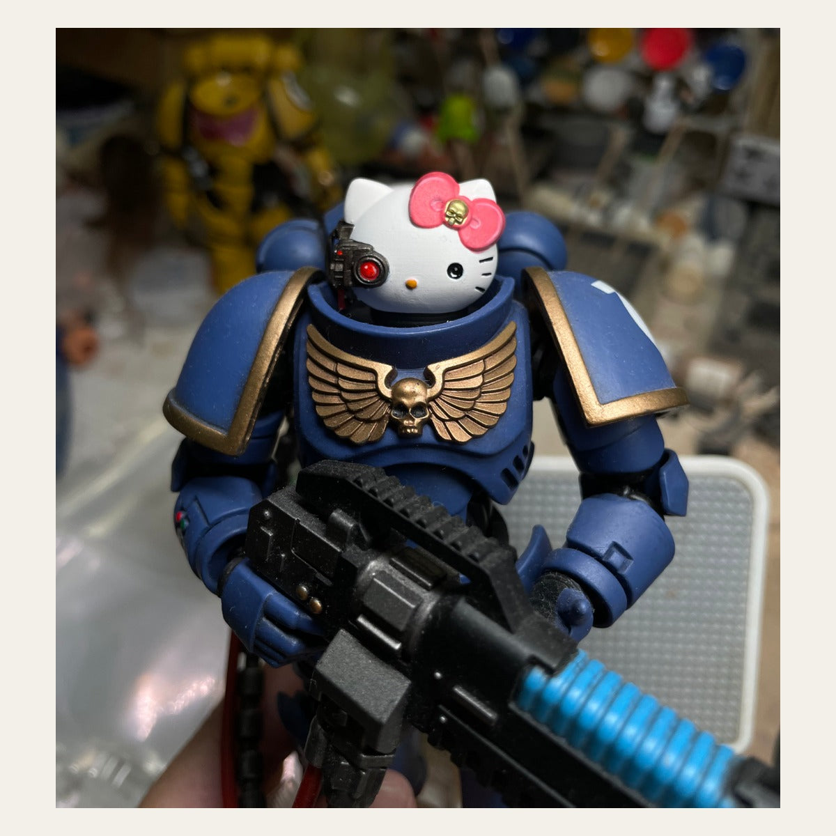 TD-JT-170 Warhammer 40K McFarlane Roboute Guilliman Henry Custom Head Sculpt front view
