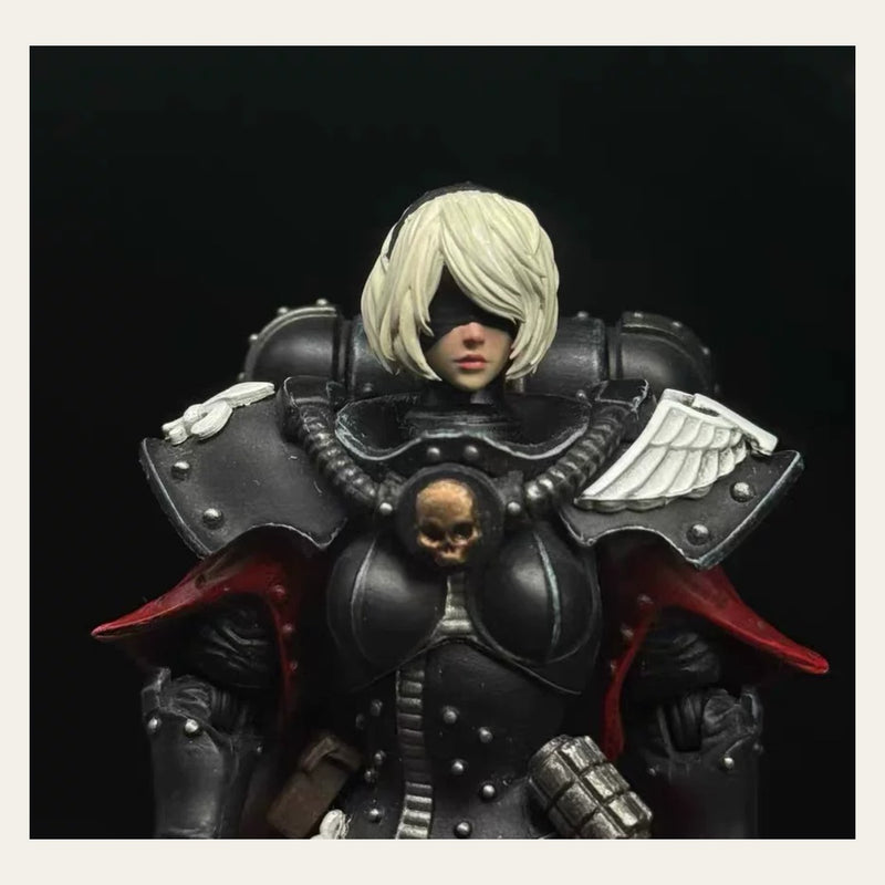 TD-JT-176 Warhammer 40K Grey Knights Supreme Grand Master Kaldor Draigo Custom Head Sculpt front view