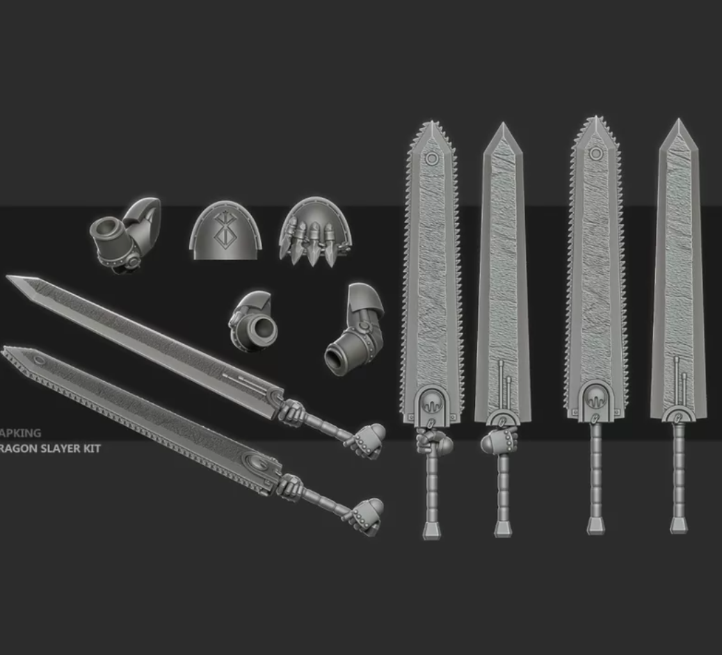Guts-Inspired Greatsword and Shoulder Armor detail 3