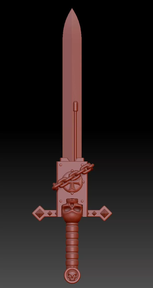 Black Templars-Inspired 1/18 Sword and Shield Accessories detail 7